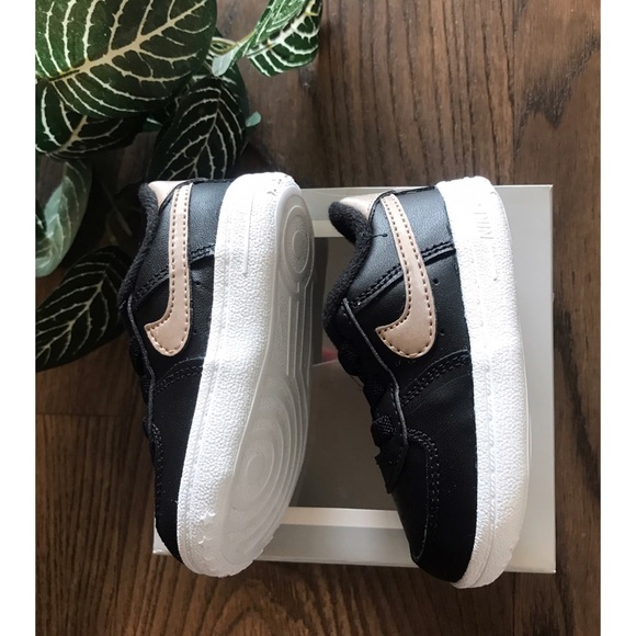 NIKE BLACK AIR FORCE 1 CRIB BABY GYM SHOES SIZE … - Picture 4 of 8